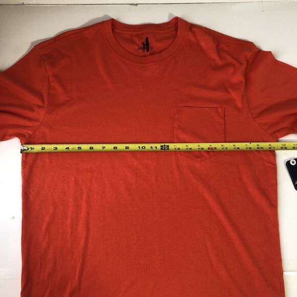Johnnie-O Mens Heathered Tyler Pocket Tee Orange 3 Size Medium NWT - Picture 6 of 15